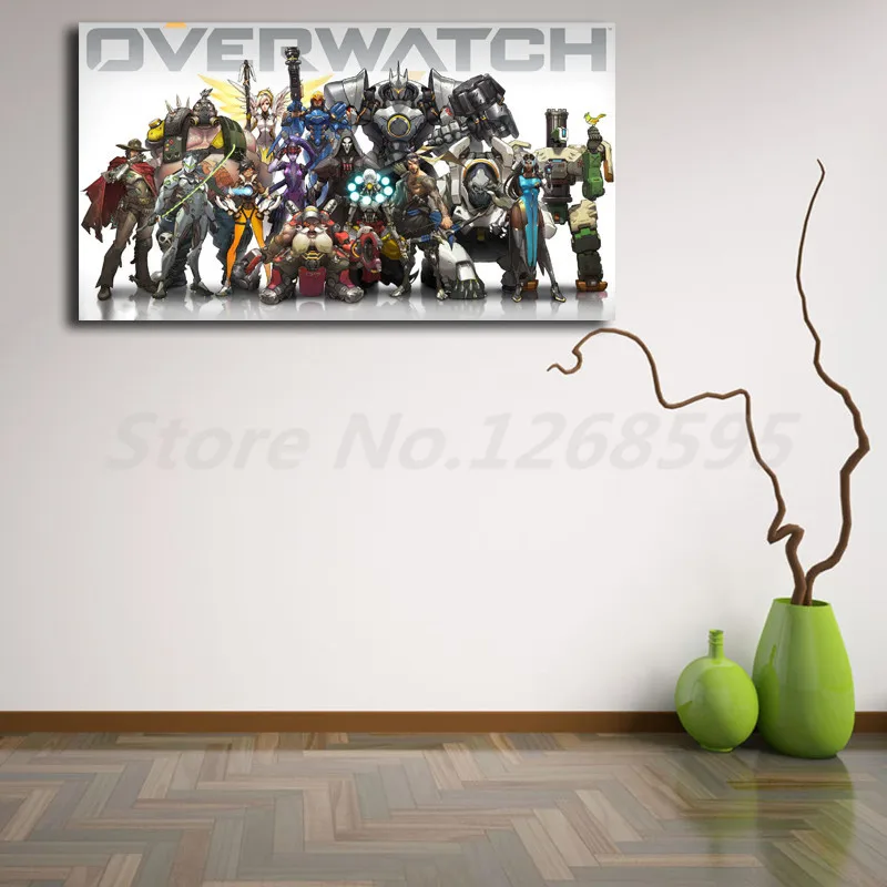 Любимые персонажи Overwatchs настенные художественные холст постер и печать Картина