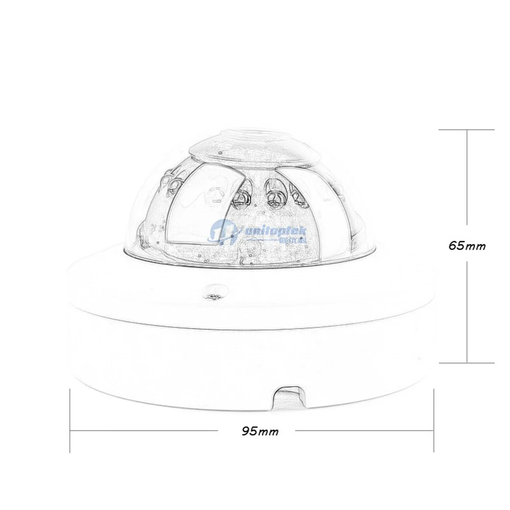 Мини купольная IP камера 720P 1080P CCTV безопасности ONVIF Крытый Открытый IR-CUT 2.0MP IPC