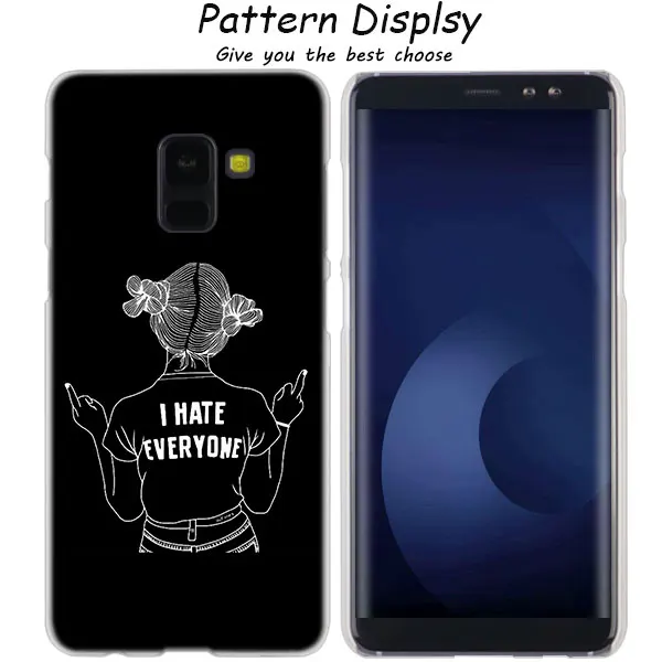 01 MLLSE абстрактные линии уход за кожей лица искусство темно Модный чехол для Samsung Галактики A6 A8 плюс A9 A7 A5 A6S A9Star Note9 8 5 - Цвет: 01