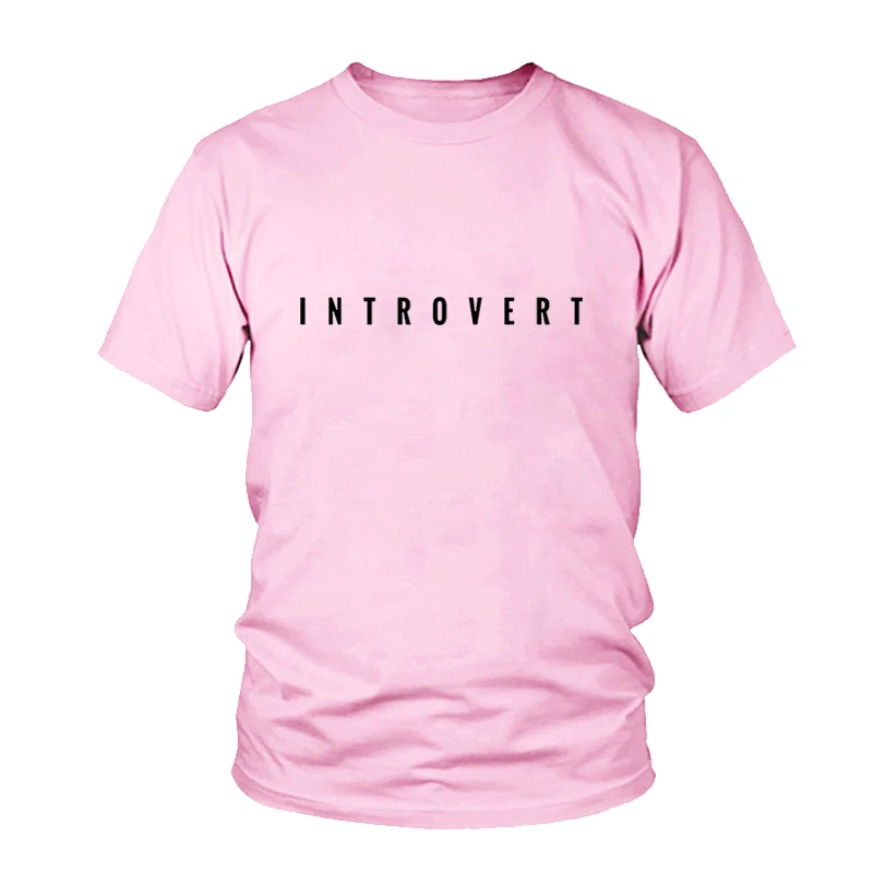 

Introvert T-Shirt Women Funny Letter Printed Socially Awkward T Shirt Cotton Short Sleeve O Neck Womens Clothing Camiseta S-3XL