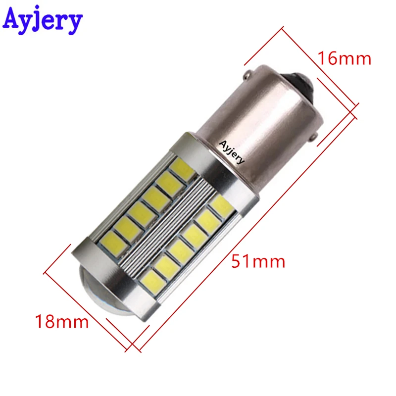 AYJERY 2X1156 BA15S P21W 33 Led 5630 5730 Smd 1157 Хвост лампы авто задний фонарь красный, Белый Янтарь 12 V/24 V DC дневные ходовые огни светильник