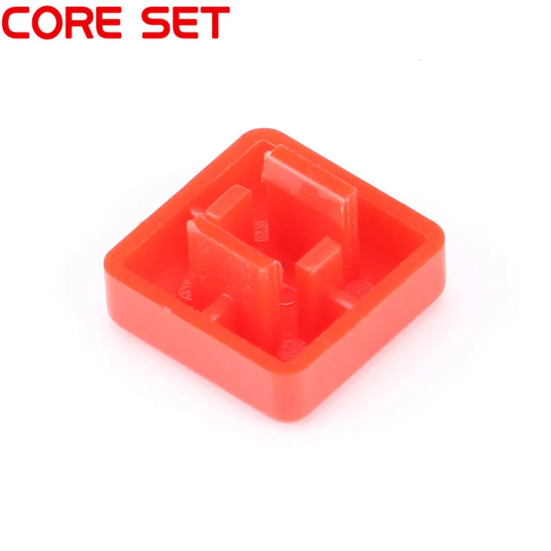 Пластиковые колпачки для переключателей прямоугольные красные крышки