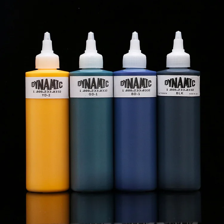 Высокое Качество Бренд Dynamic краска для татуировок тату набор 8 Colos 8oz
