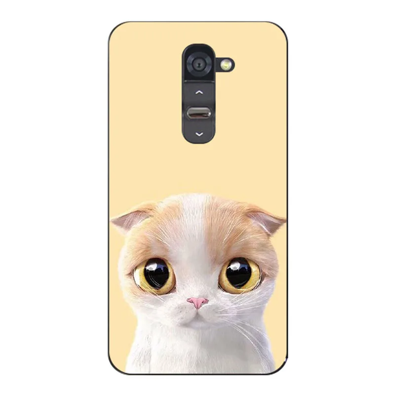 ZX05 For LG G2 Cases Printing flower cats tiger silicone Phone Bag Case For LG Optimus G2 G 2 D802 D805 D801 Cover Stand Card Holder - Цвет: ZX05