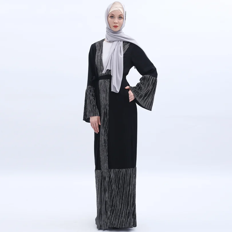 Muslim Dress Ramadan Abaya Islamic Clothing Women Malaysia Jilbab Djellaba Robe Musulmane Turkish Baju Lace Kimono Kaftan Tunic |