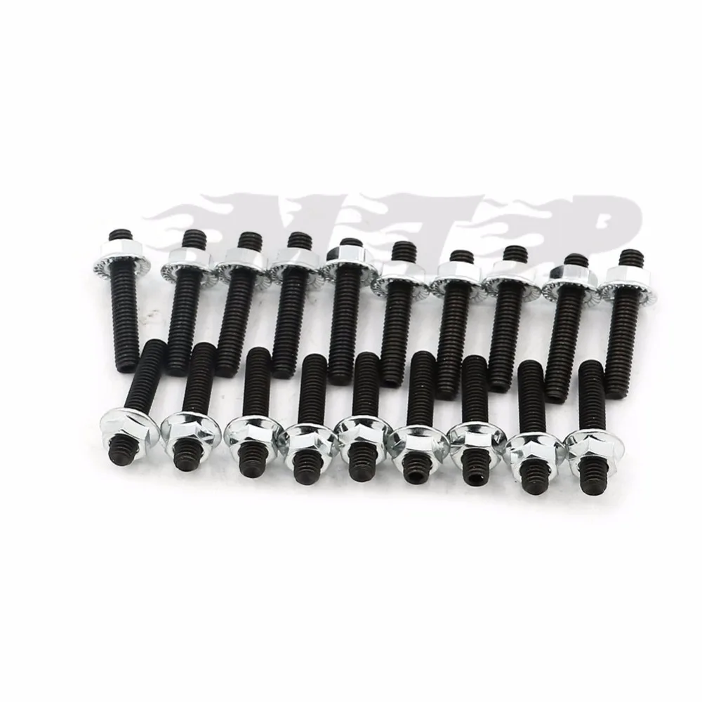 19 шт. M6 X 35 мм болт шпилька для Honda Acura Integra Del sol B18 B20 Тип R VTEC серии B|honda screw|bolt hondastud screws
