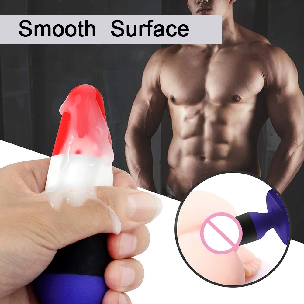 3 шт./партия силиконовая Радужная Анальная пробка размера анальный стимулятор