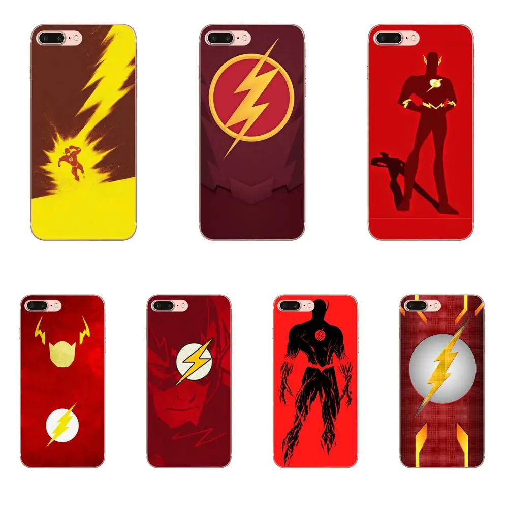 Супер герой флэш DC Comics логотип для Galaxy A3 A5 A7 On5 On7 2015 2016 2017 Grand Alpha G850 Core2 Prime S2