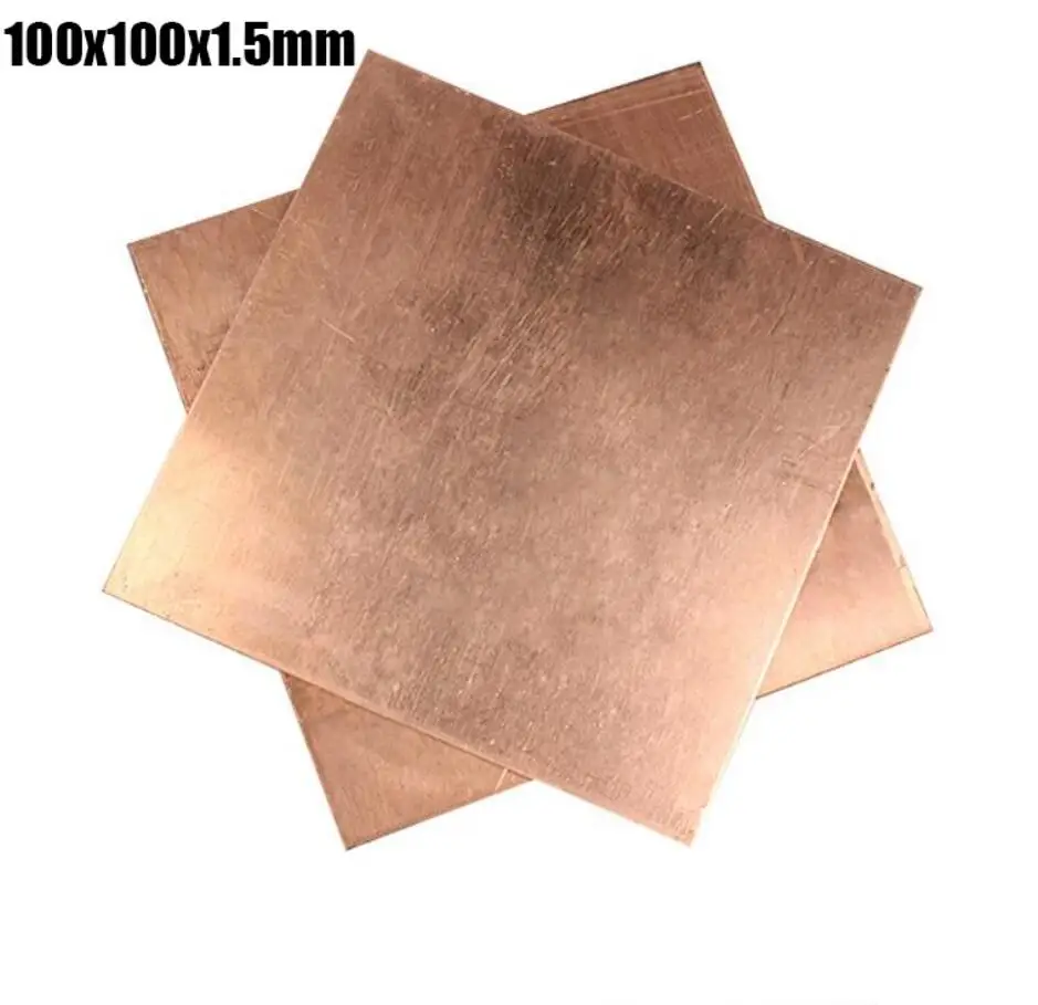 100x100x1 5 мм сделай сам материал медный стержень пластина блок полоса квадратная
