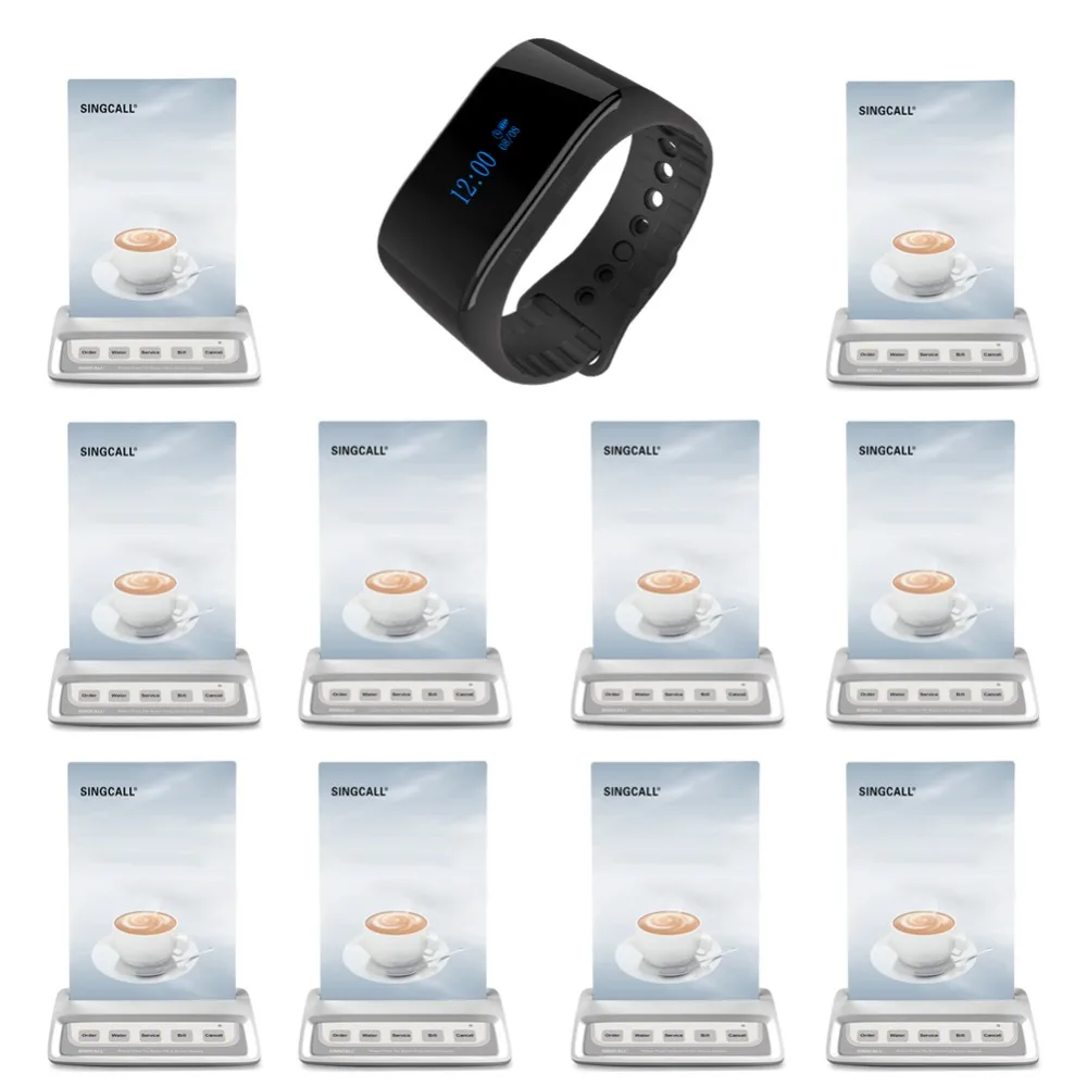 Беспроводная система звонков SINGCALL ресторанная звуковая 1 водонепроницаемый