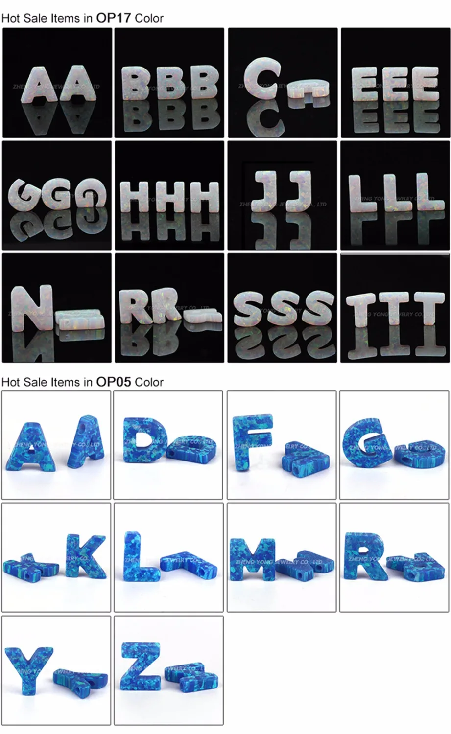 1 шт./лот подвеска с буквами из снежно белого опала ожерелье инициалами