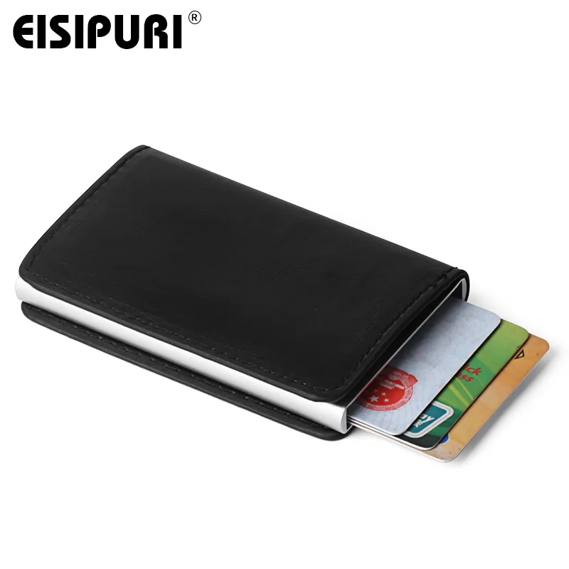 Мужской металлический держатель для карт RFID алюминиевый сплав из искусственной