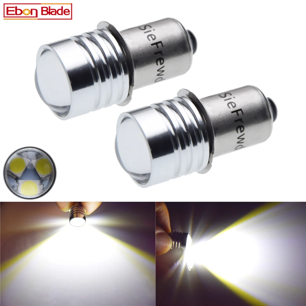 

Пара P13.5S PR2 PR3 светодиодный 3030 3SMD, светодиодная лампа, фонафонарь, Запасная лампа 3 в 4,5 в 6 в 12 В 18 в 24 В