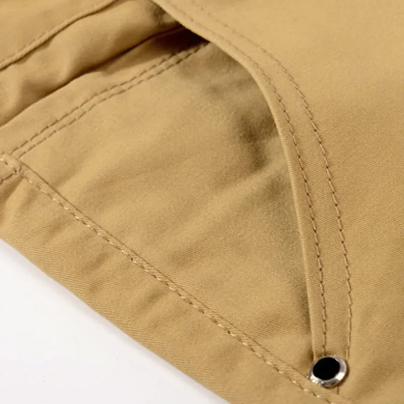 Модные мужские тонкие прямые повседневные брюки из хлопка и льна Сезон весна