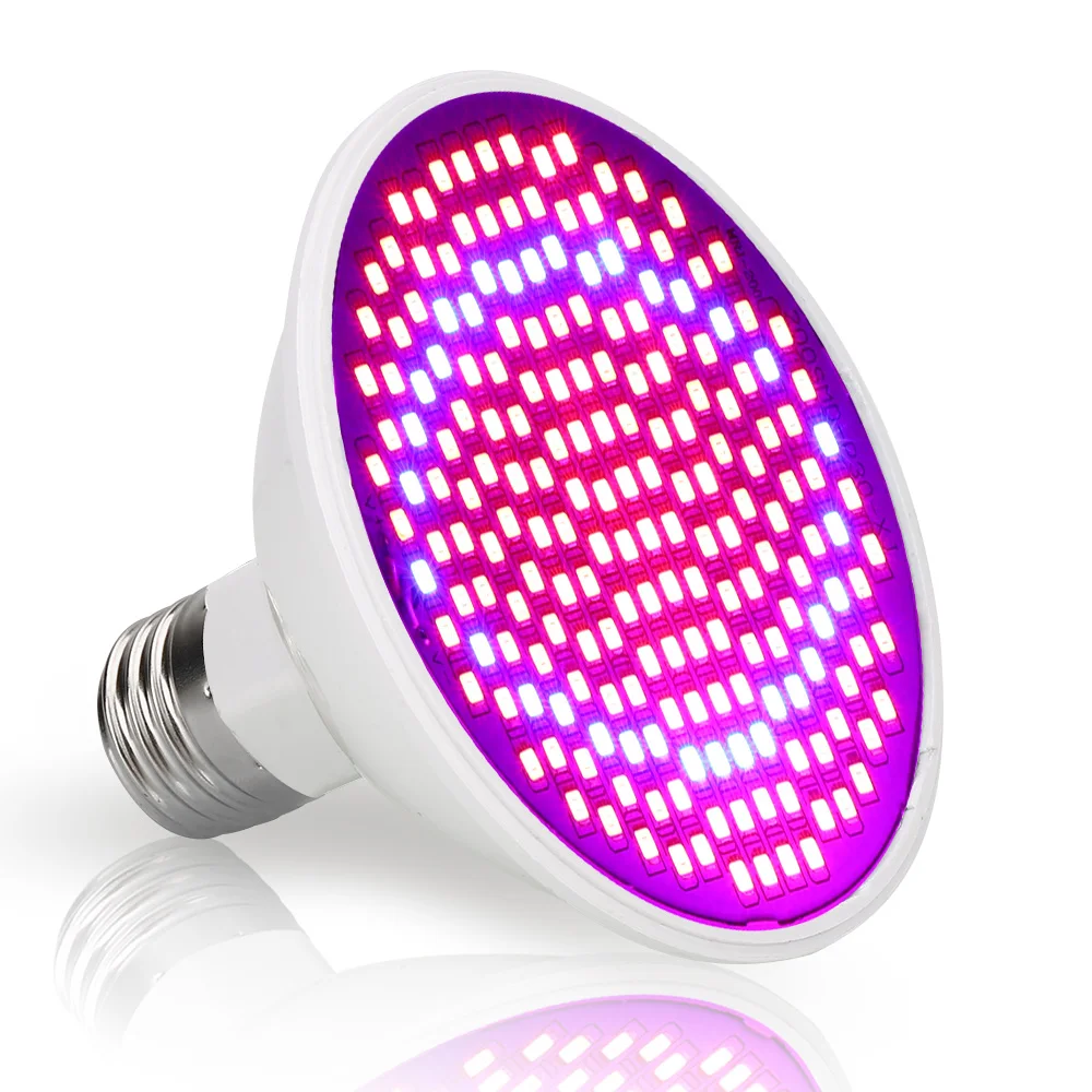 E27 полный спектр светодиодный Grow Light двойной головкой гибкий зажим свет 12 Вт лампа