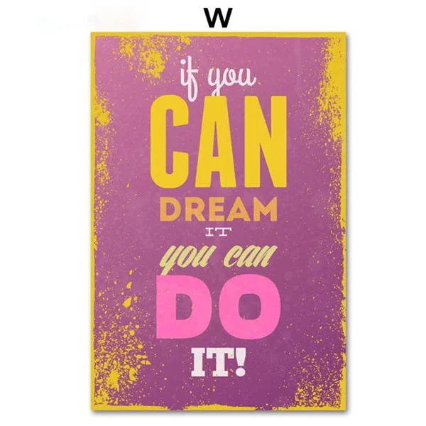 Армейский зеленый Gohipang Motivational Typography Life Quotes A4 Vintage Retro Art Prints Poster Hippie Wall Pictures Canvas Painting Home Decor - Цвет: Армейский зеленый