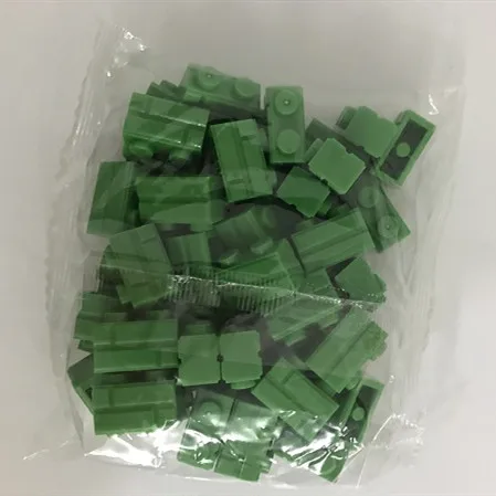 MOC DIY настенный строительный блок кирпичи базовые детали 1x2 городской дом Зеленый