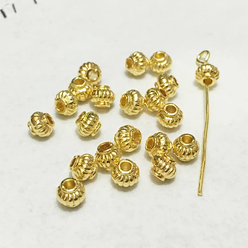 Ювелирные изделия BEAUCHAMP золотистого цвета серьги из гофрированного полосатого