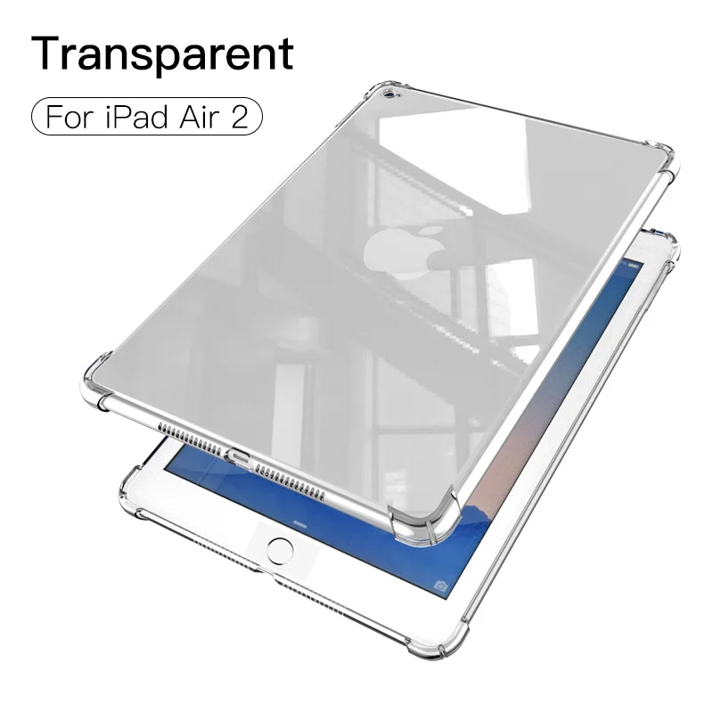 Air 2 Transparent PZOZ чехол для нового iPad Pro чехол 9,7 Air mini 1 2 3 4 5 Силиконовый противоударный прозрачный ТПУ чехол для планшета - Цвет: Air 2 Transparent