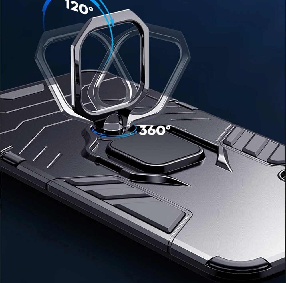 Чехол-бампер для samsung Galaxy A40, A50, A30, A20, A70, чехол-кольцо, держатель, чехол для телефона, мягкий силиконовый чехол из ТПУ и поликарбоната для задней панели, полная защита