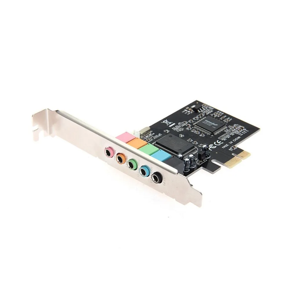 PCI-E PCI Express 6 Каналов 5,1 CMI8738 Аудио Звуковая карта ПК компьютер совместимый для Windows Обычная звуковая карта расширения