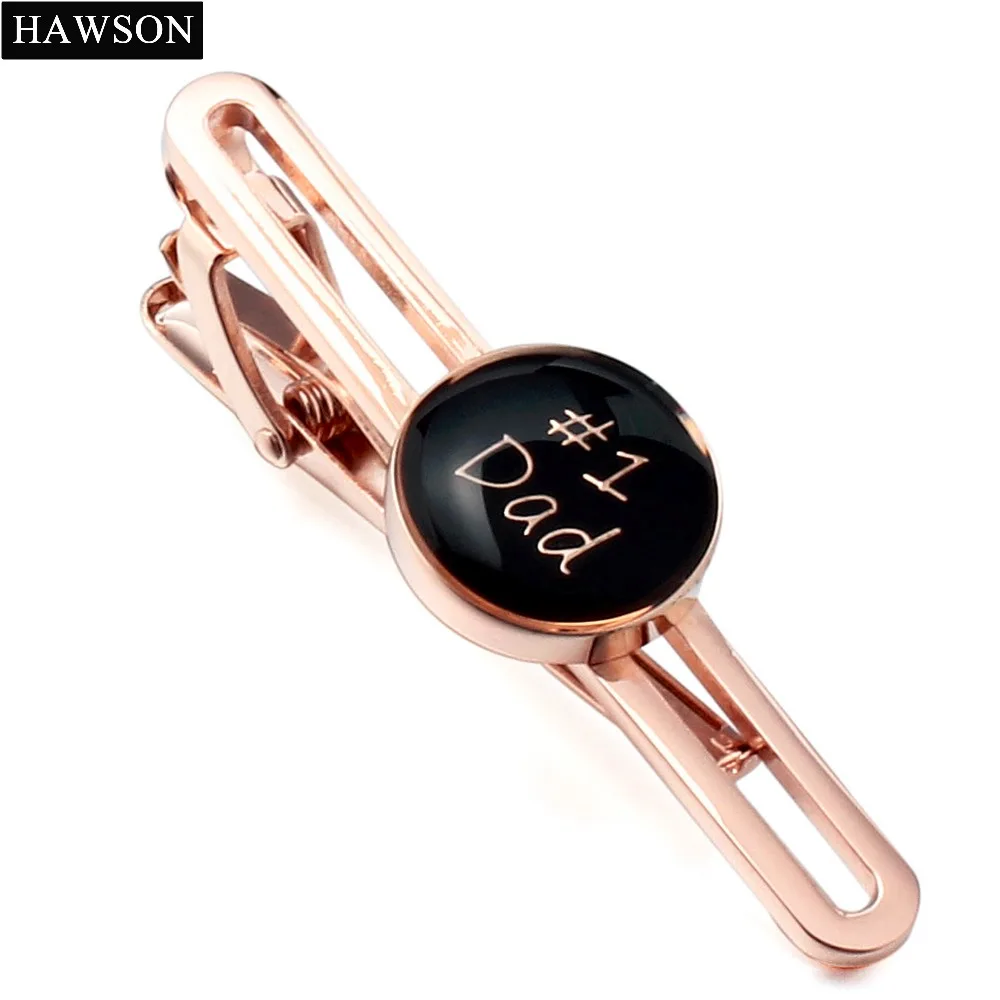 Набор Запонок и зажимов для галстука цвет розового золота | Украшения аксессуары