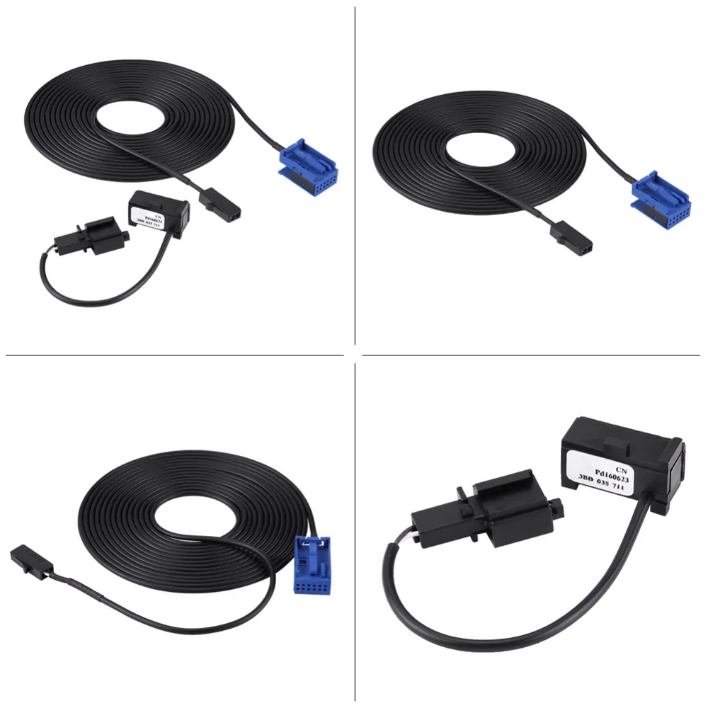 Bluetooth микрофон Жгут кабель комплект для VW peugeot 307 308 Citroen C4 C3 C5 RD45 CD плеер