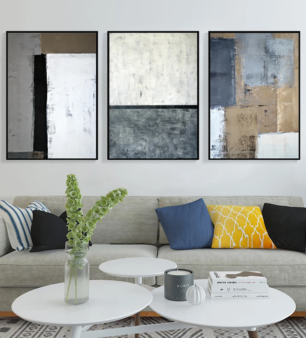 Cuadros decoracion abstracta quadros de parede para quarto tableau украшение murale salon современные настенные картины для гостиной
