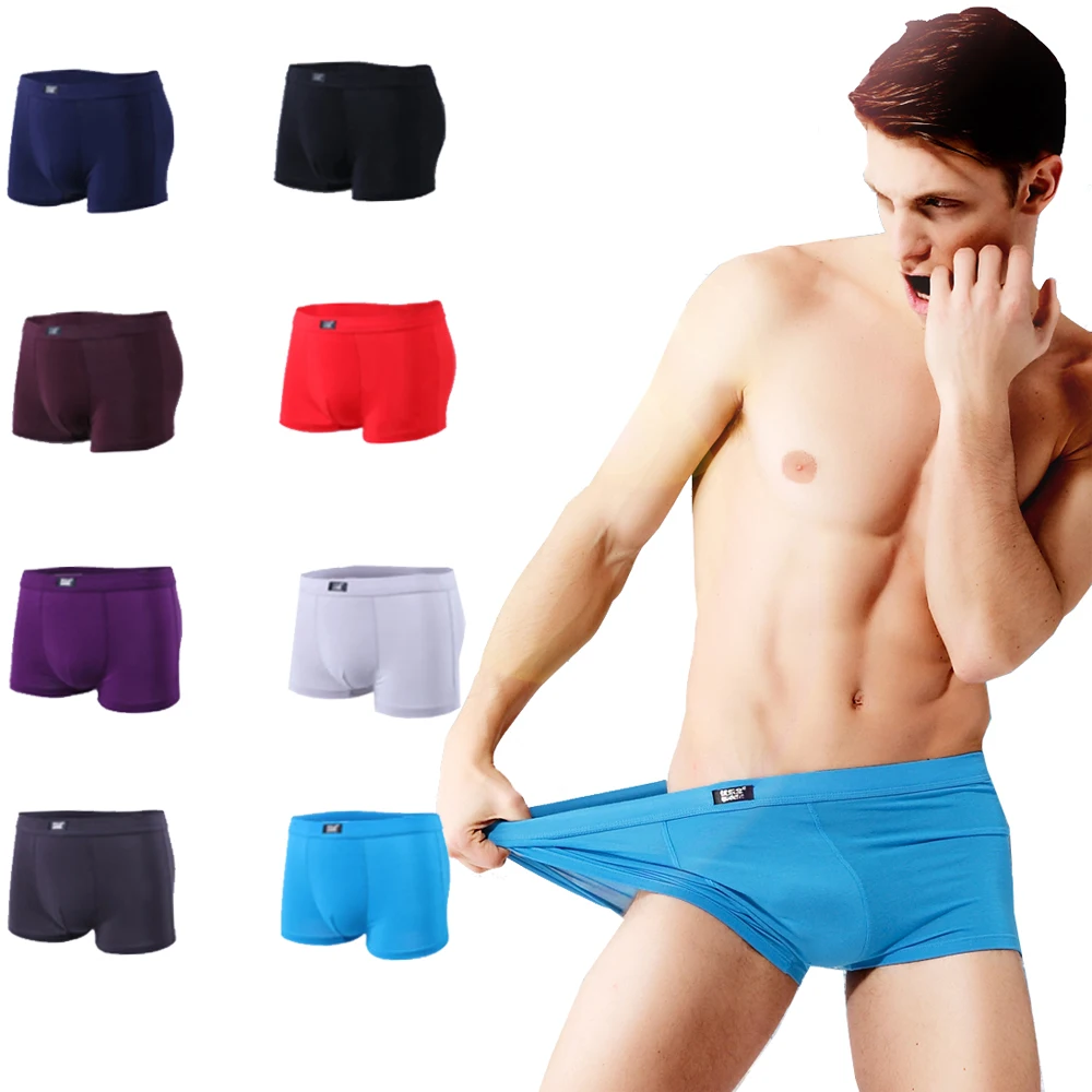 2019 летние модные пикантные Для мужчин боксеры мягкий модальных дышащая