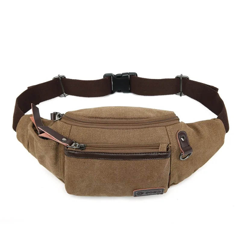 POSO сумки на пояс Брезентовая сумка портативная маленькая вместительная для