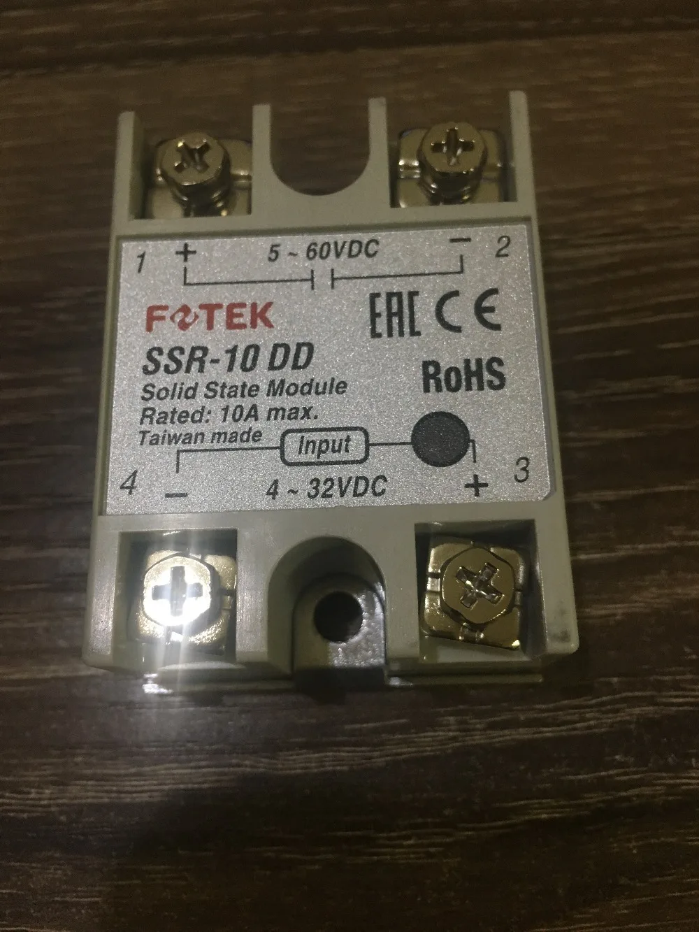 Оригинальный тайваньский FOTEK DC В твердотельные реле SSR-10DD 5-60VDC 4-32VDC | Строительство