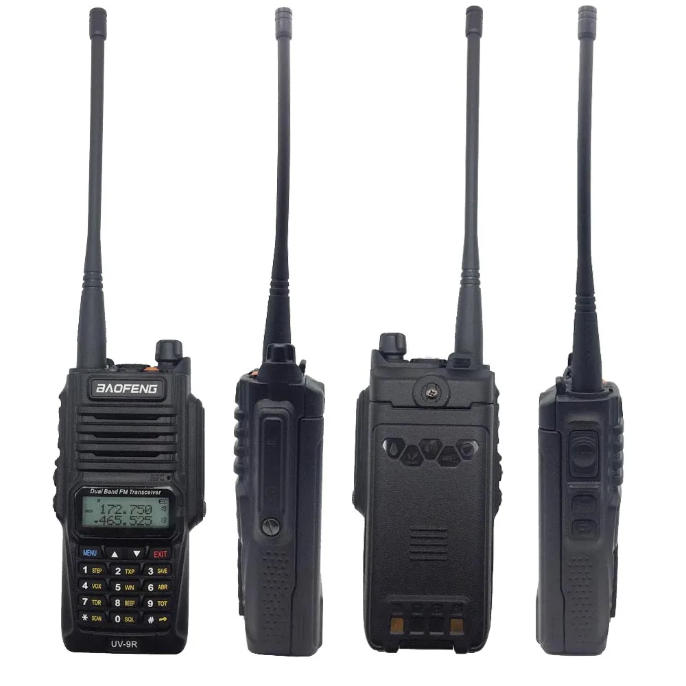 Baofeng UV 9R водонепроницаемый Ham двухстороннее радио UV-9R UHF VHF Двухдиапазонная рация 8 Вт 128CH BF-UV9R Охота fm-радио приемопередатчик