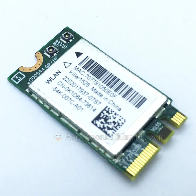 Wi Fi WLAN карта K1D64 Killer 1525 AC + Bluetooth 4 0 для сетей Atheros QCNFA34AC Bigfoot 1525|wifi wlan card|wlan cardac wifi |