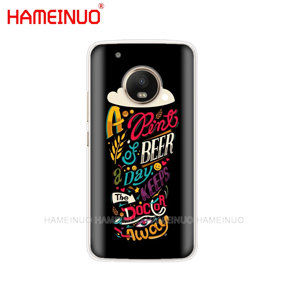 HAMEINUO чехол для телефона с рисунком keep calm and drink a bear wine Motorola Moto X4 C G6 G5 G5S G4 Z2 Z3 PLAY