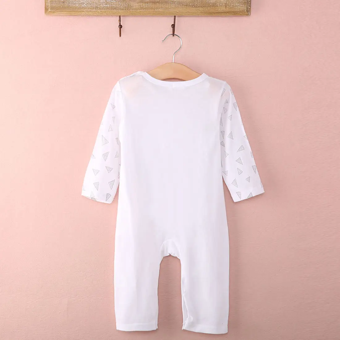 Комбинезон с длинными рукавами хлопковый белый комбинезон осенняя одежда