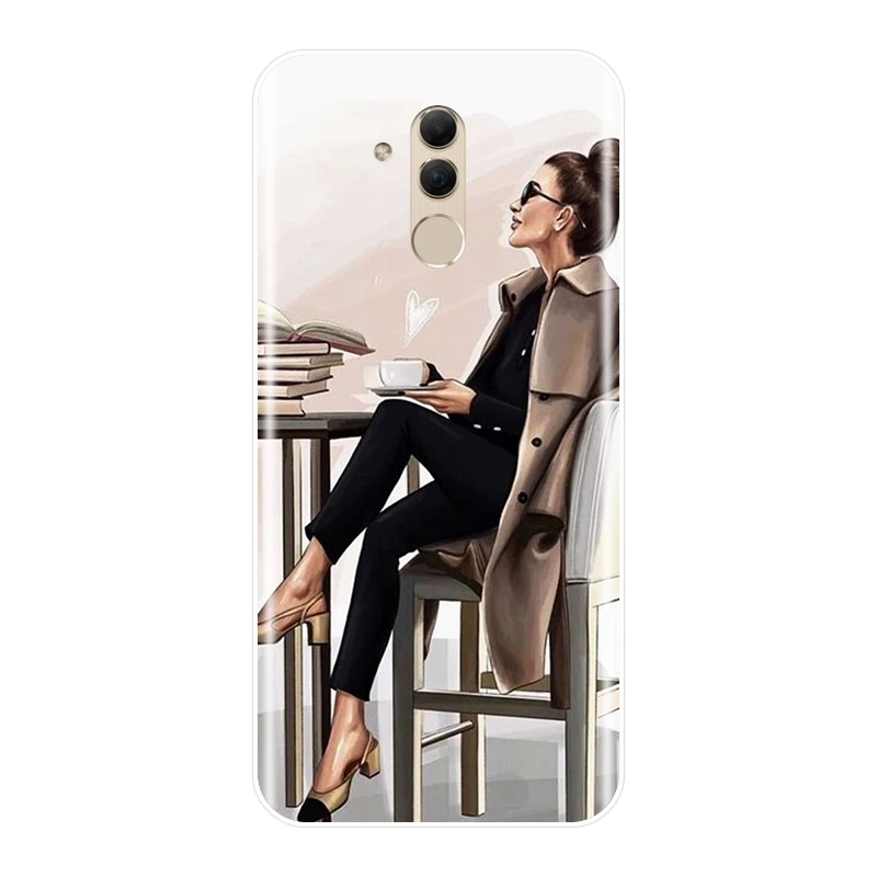 ТПУ чехол для телефона huawei mate 9 10 20 Lite Girl Boss Pink women Ladies Silicone мягкая задняя крышка для huawei mate 7 8 9 10 20 Pro
