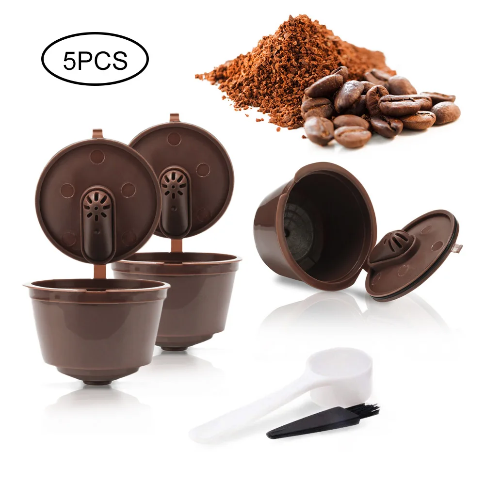 Brown 3-го поколения dolcegusto кофе капсулы фильтр чашка многоразового кофе капельница чайные корзины Dolci Gusto Капсула - Цвет: Brown