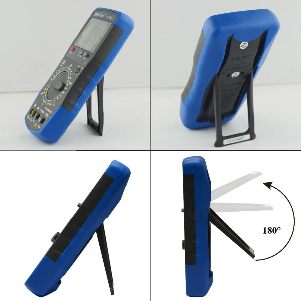 Best цифровой мультиметры HoldPeak HP-760G 1000 Вольт и 20 Ампер Авто начиная с рабочий цикл/частота/емкость и сумка