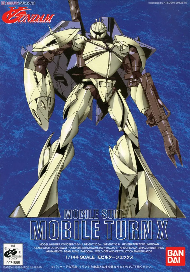Bandai Gundam 1/144 CONCEPT X6 1 2 MOBILE TURN X Mobile Suit набор моделей экшн фигурки детские