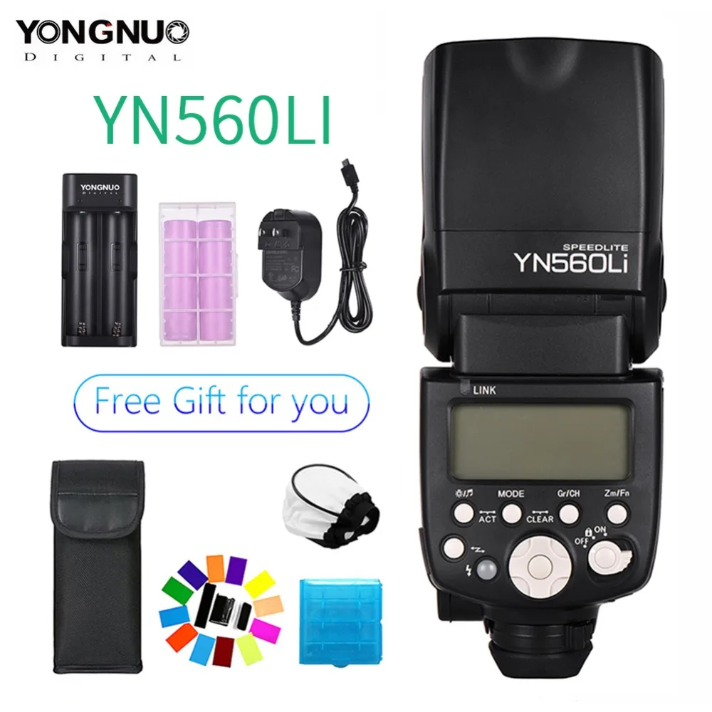 Yongnuo YN560Li 2 4G радио мигающее расстояние до 100 метров универсальная Популярная
