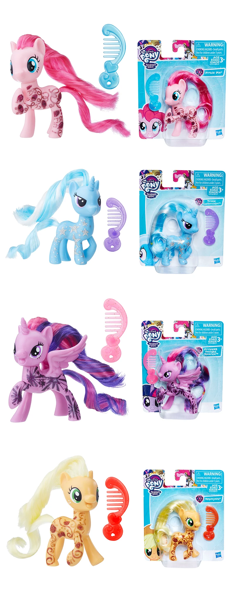 FurReal Friends, My Little Pony с рисунком из мультфильма «Мой Маленький Пони» друзей 3-дюймовая пленка маленькие пони всех цветов радуги; платье в серии «Lyra Heartstring редкость фигурка коллекционная игрушка