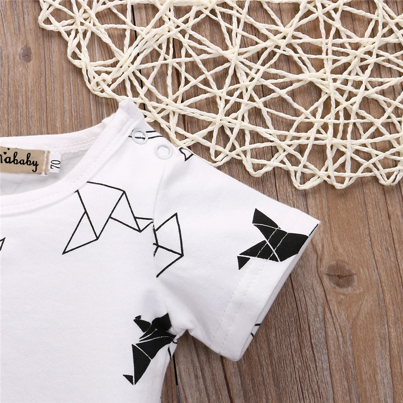 Лидер продаж летние комбинезоны для новорожденных девочек и мальчиков с