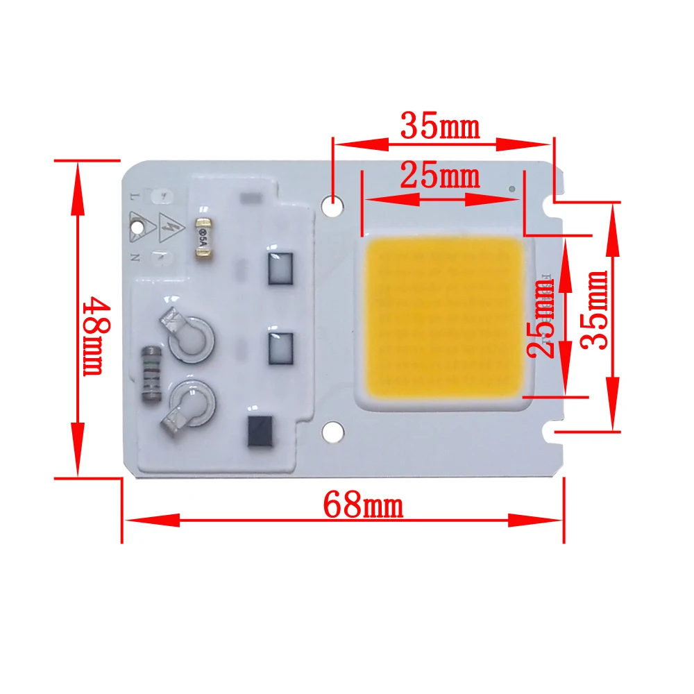 5 шт./лот Smart IC высокомощный светодиодный чип cob для проекторов 20 Вт 30 50 220 В DIY