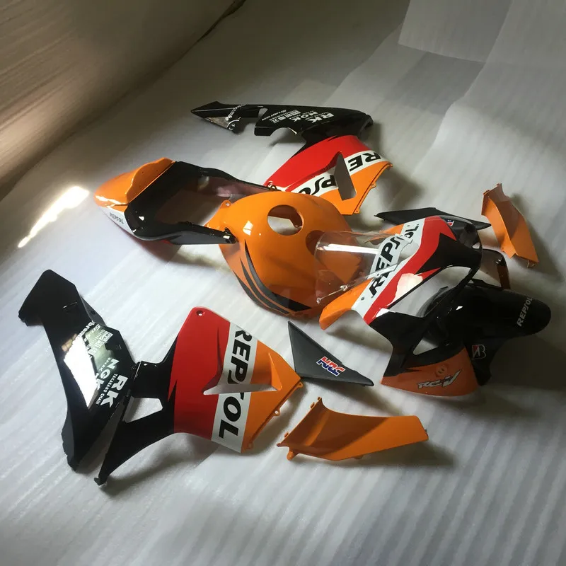 Набор обтекателей для мотоцикла CBR600RR 03 04 CBR600 F5 2003 2004 cbr600rr REPSOL красные оранжевые