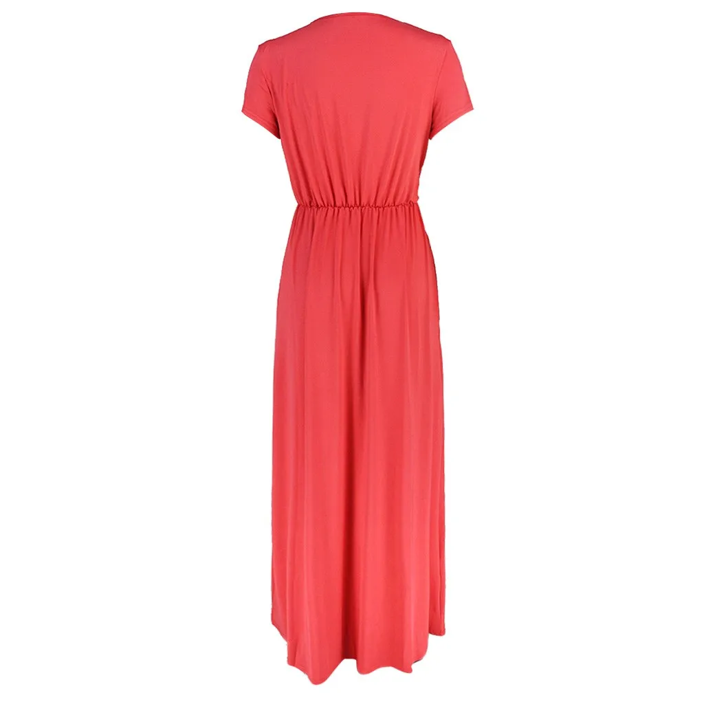 Женское платье повседневное с О-образным вырезом | Женская одежда