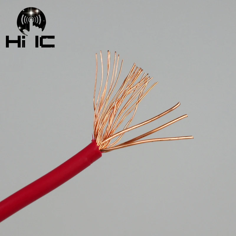 2 квадратных 4N OFC бескислородная медная колонка провод Hi Fi аудиосигнал кабельные