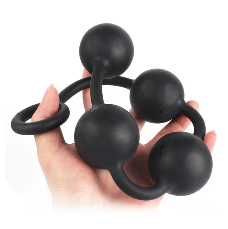 Силиконовые Большие Анальные шарики Анальная пробка мастурбатор большой