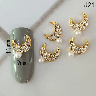 HNUIX сплав для дизайна ногтей Стразы ногти драгоценные камни Decoracion strass японские кристаллы гвозди камень 10 шт 3d ногтей искусство - Цвет: J21