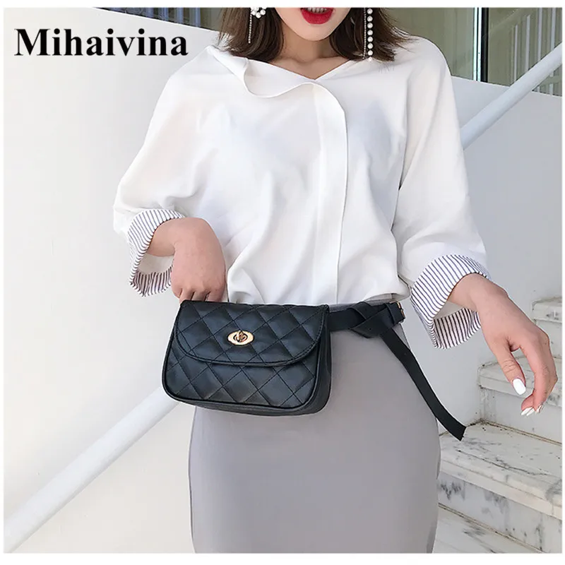

Поясная Сумка Mihaivina Женская, кожаная, 2019