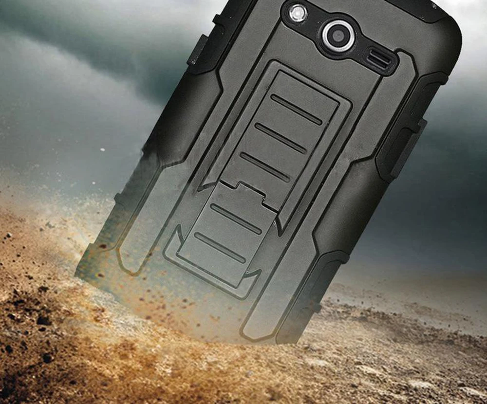 Новинка 2017 года Kickstand Гибридный для Samsung Galaxy Броня задняя крышка Зажим ремня